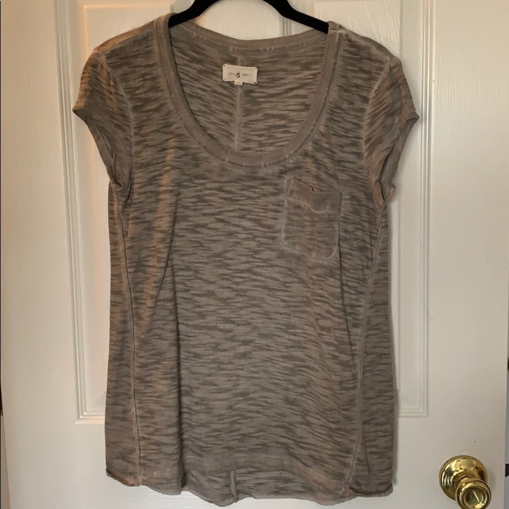 EUC Lou & Grey scoop neck top, sz XS